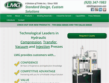 Tablet Screenshot of lmgpresses.com